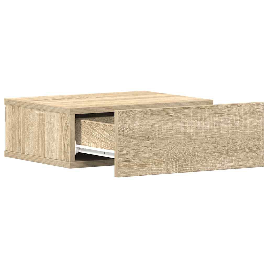 vidaXL Κομοδίνο Κρεμαστό Sonoma Δρυς 40x30x15 εκ. από Επεξ. Ξύλο