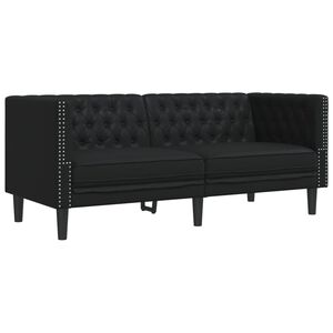 vidaXL &Kappa;&alpha;&nu;&alpha;&pi;έ&sigmaf; &Delta;&iota;&theta;έ&sigma;&iota;&omicron;&sigmaf; Chesterfield &Mu;&alpha;ύ&rho;&omicron;&sigmaf; &alpha;&pi;ό &Sigma;&upsilon;&nu;&theta;&epsilon;&tau;&iota;&kappa;ό &Delta;έ&rho;&mu;&alpha;