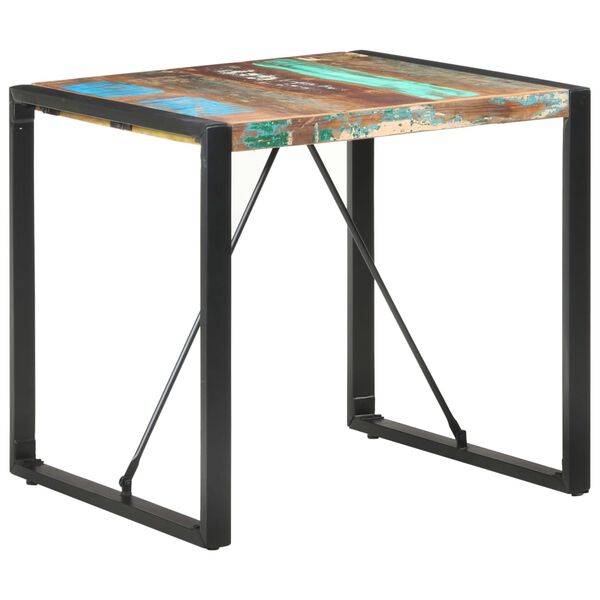 vidaXL Τραπεζαρία 80 x 80 x 75 εκ. από Μασίφ Ανακυκλωμένο Ξύλο