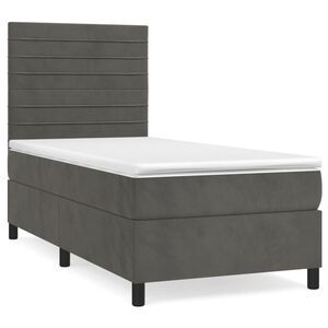 vidaXL &Kappa;&rho;&epsilon;&beta;ά&tau;&iota; Boxspring &mu;&epsilon; &Sigma;&tau;&rho;ώ&mu;&alpha; &Sigma;&kappa;&omicron;ύ&rho;&omicron; &Gamma;&kappa;&rho;&iota; 90x190 &epsilon;&kappa;. &Beta;&epsilon;&lambda;&omicron;ύ&delta;&iota;&nu;&omicron;