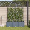 vidaXL Ζαρντινιέρες κήπου Ανοιχτό γκρι 120 x 40 x 142 cm Ατσάλι