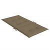 vidaXL Μαξιλάρια Καρέκλας με Πλάτη 2 τεμ. Taupe 100x50x4 εκ. Ύφασμα