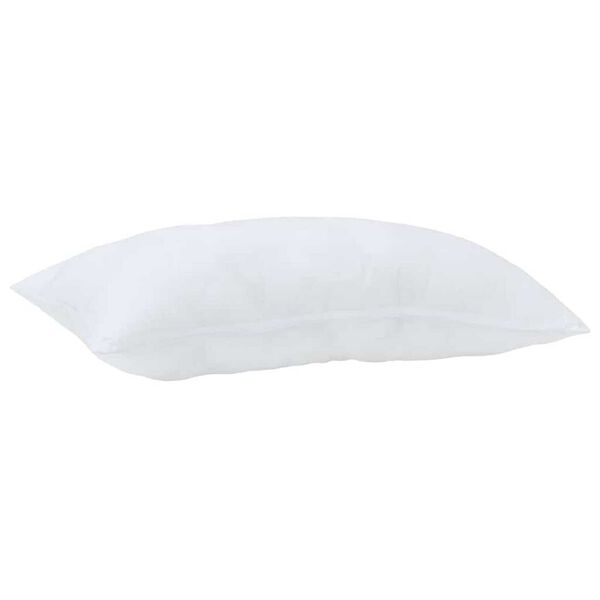 vidaXL Σετ Κουβέρτας με μαξιλάρι 2 pcs Λευκό 140 x 220 cm Μικροΐνες