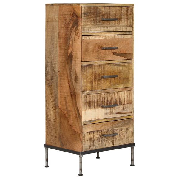 vidaXL Συρταριέρα 45 x 35 x 106 εκ. από Μασίφ Ξύλο Μάνγκο