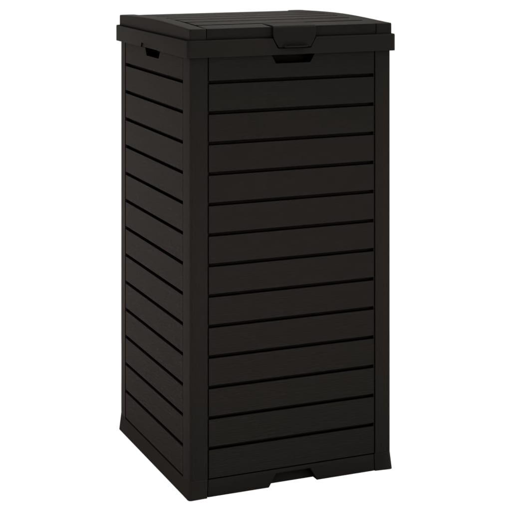 vidaXL Κάδος Απορριμμάτων Εξ. Χώρου Μαύρος 41x41x86 εκ. Πολυπροπυλένιο