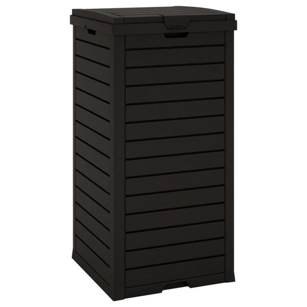 vidaXL Κάδος Απορριμμάτων Εξ. Χώρου Μαύρος 41x41x86 εκ. Πολυπροπυλένιο