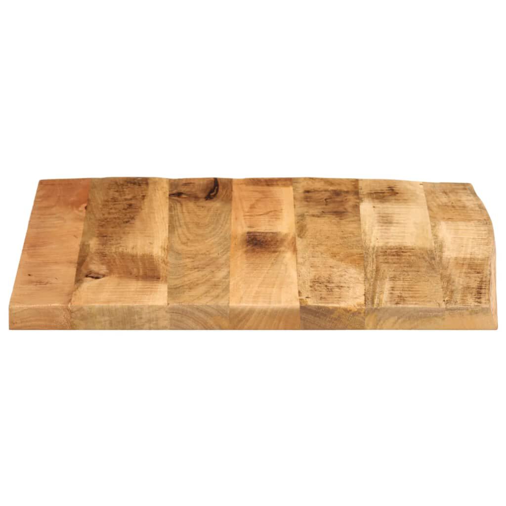 vidaXL Επιφάνεια Τραπεζιού 40x40x2,5 εκ. Live Edge Μασίφ Ξύλο Μάνγκο