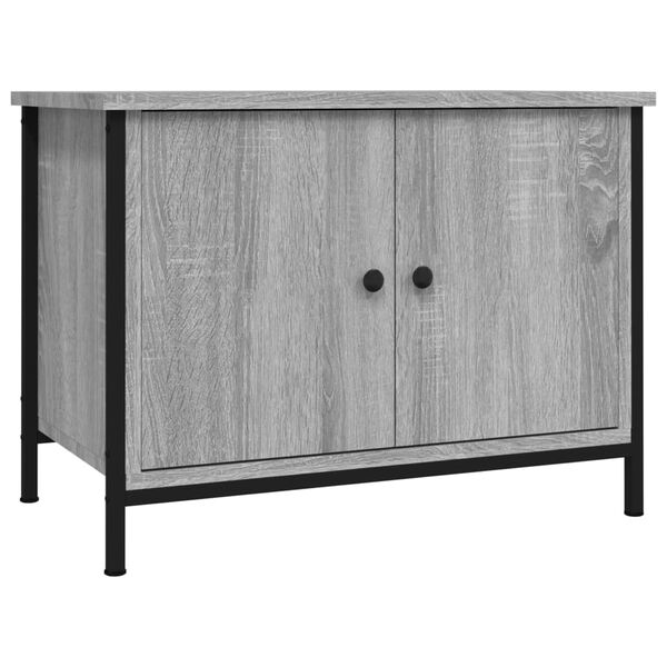 vidaXL Έπιπλο Τηλεόρασης με Πόρτες Γκρι Sonoma 60x35x45 εκ Επεξ. Ξύλο