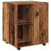 vidaXL Ντουλάπι Τροχήλατο Όψη Παλαιού Ξύλου 60x53x72 εκ. Επεξεργ. Ξύλο