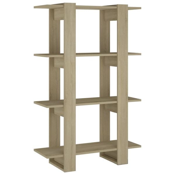 vidaXL Βιβλιοθήκη/Διαχωριστικό Χώρου Sonoma Δρυς 80 x 30 x 123,5 εκ.