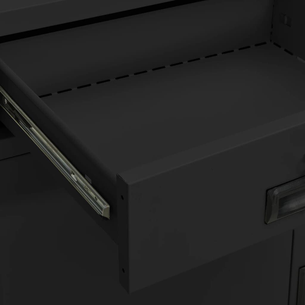 vidaXL Ντουλάπα Γραφείου Ανθρακί 90 x 40 x 102 εκ. Ατσάλινη