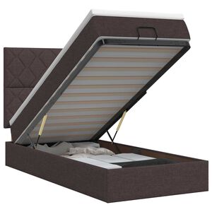 vidaXL &Kappa;&rho;&epsilon;&beta;ά&tau;&iota; Ottoman &mu;&epsilon; &sigma;&tau;&rho;ώ&mu;&alpha; &Sigma;&kappa;&omicron;ύ&rho;&omicron; &Kappa;&alpha;&phi;έ 90 x 190 cm Ύ&phi;&alpha;&sigma;&mu;&alpha;