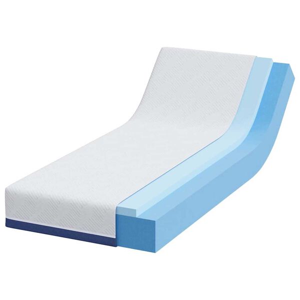 vidaXL Στρώμα Λευκό, Μπλε 70 x 200 cm Pěna
