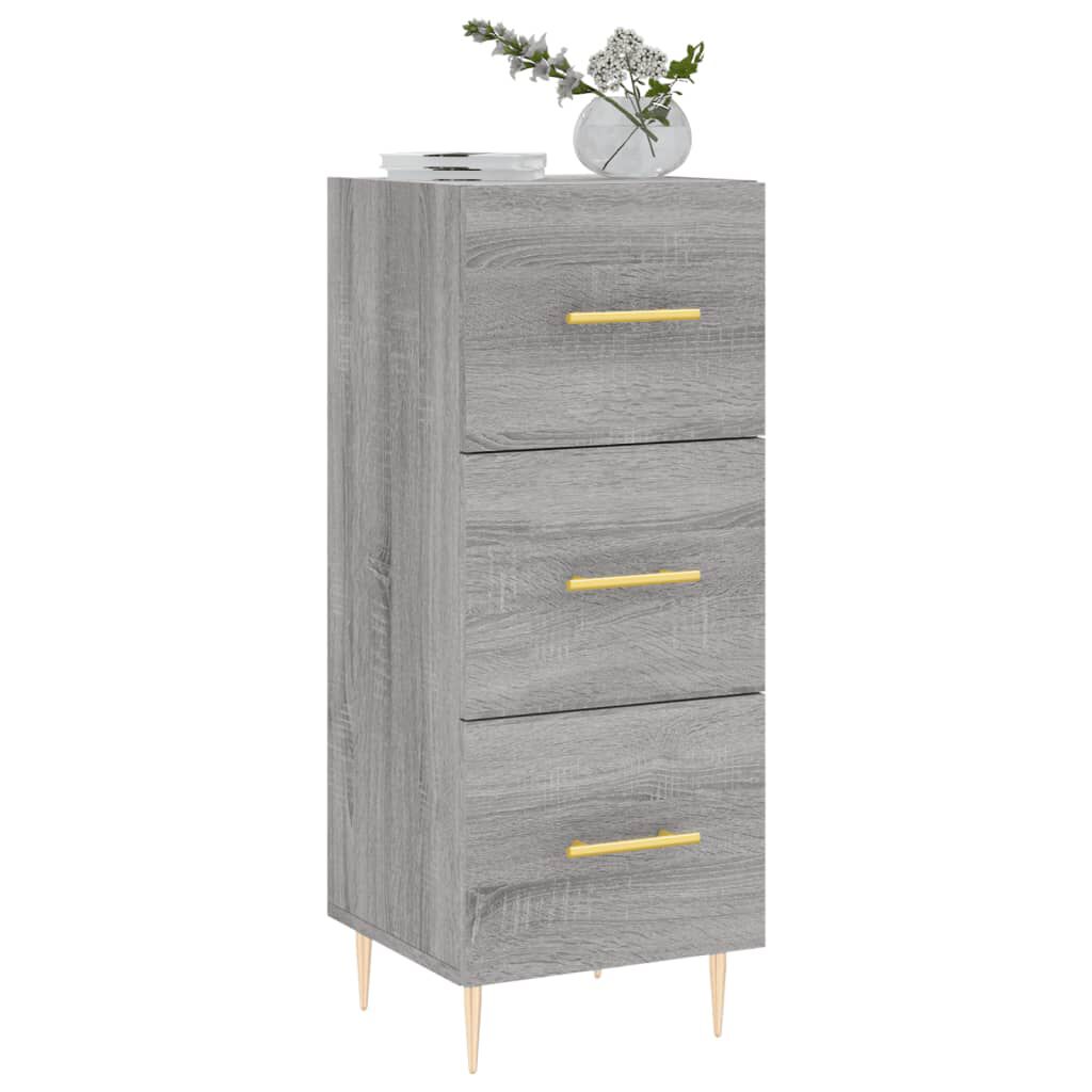 vidaXL Ντουλάπι Γκρι Sonoma 34,5x34x90 εκ. από Επεξεργασμένο Ξύλο
