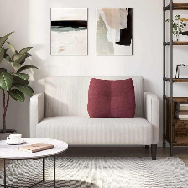 vidaXL Μαξιλάρι Πλάτης Κόκκινο 60 x 24 x 50 εκ ύφασμα