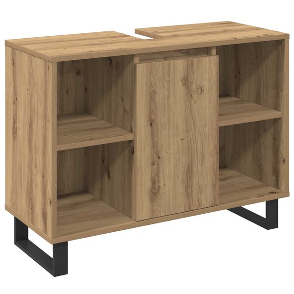vidaXL Σετ Επίπλων Μπάνιου με αποθήκευση 3 pcs Καφέ 30 x 30 x 180 cm