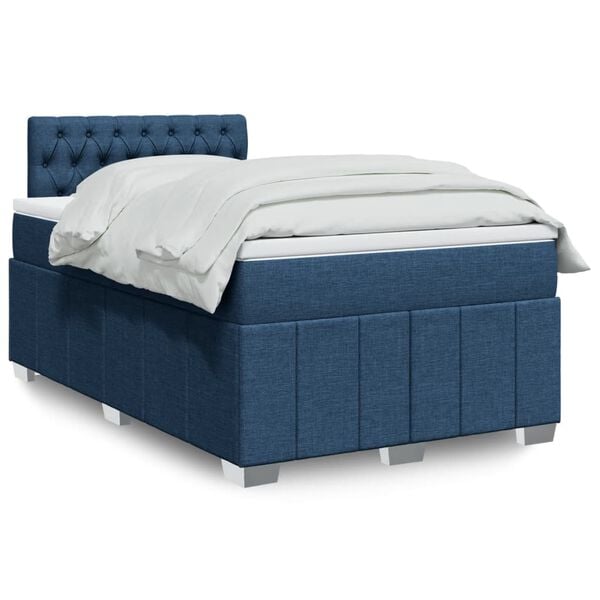 vidaXL &Kappa;&rho;&epsilon;&beta;ά&tau;&iota; Boxspring &mu;&epsilon; &Sigma;&tau;&rho;ώ&mu;&alpha; &Mu;&pi;&lambda;&epsilon; 120x190 &epsilon;&kappa;. &Upsilon;&phi;&alpha;&sigma;&mu;ά&tau;&iota;&nu;&omicron;