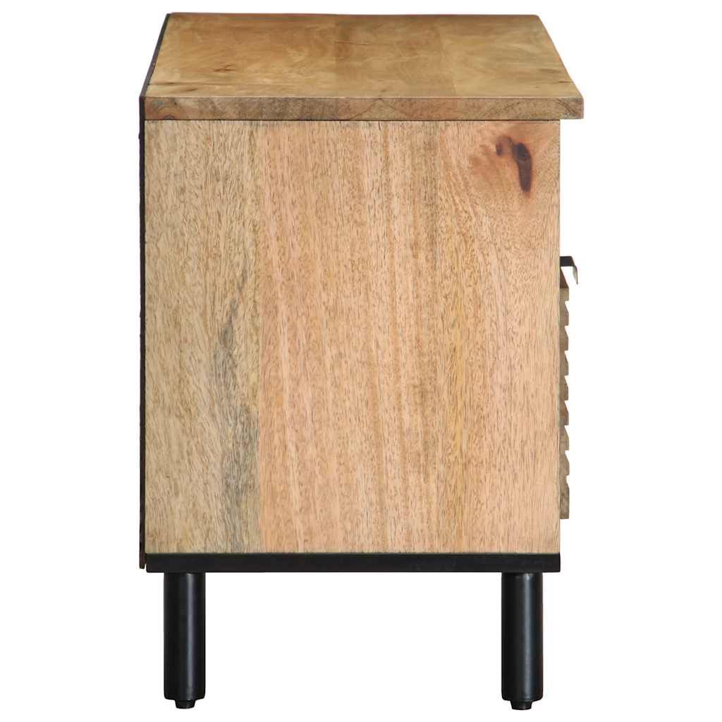 vidaXL Ντουλάπι τηλεόρασης καφέ 100x33x46 cm μασίφ ξύλο Mango