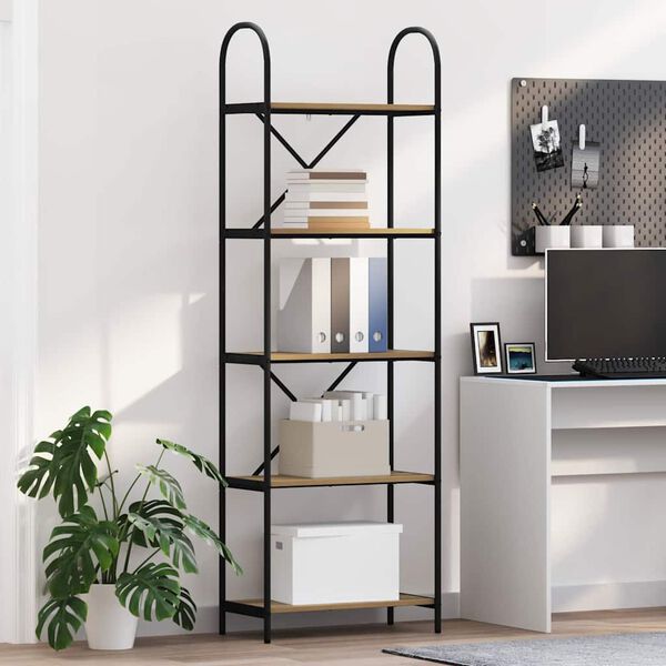 vidaXL &Rho;ά&phi;&iota; &Beta;&iota;&beta;&lambda;ί&omega;&nu; Artisan Oak 60 x 30 x 183 &epsilon;&kappa; &Epsilon;&pi;&epsilon;&xi;&epsilon;&rho;&gamma;&alpha;&sigma;&mu;έ&nu;&omicron; &xi;ύ&lambda;&omicron;