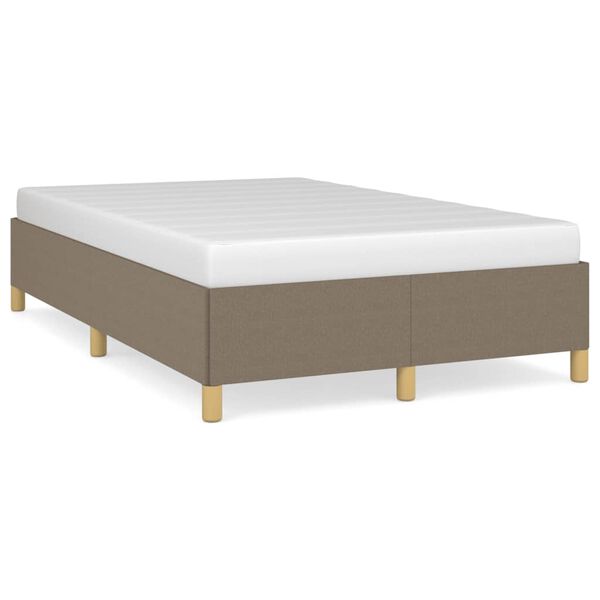 vidaXL Σκελετός Κρεβατιού Χωρίς Στρώμα Taupe 120x200 εκ. Υφασμάτινο