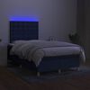 vidaXL &Kappa;&rho;&epsilon;&beta;ά&tau;&iota; Boxspring &mu;&epsilon; &Sigma;&tau;&rho;ώ&mu;&alpha; & LED &Mu;&pi;&lambda;&epsilon; 120x190&epsilon;&kappa;. &Upsilon;&phi;&alpha;&sigma;&mu;ά&tau;&iota;&nu;&omicron;