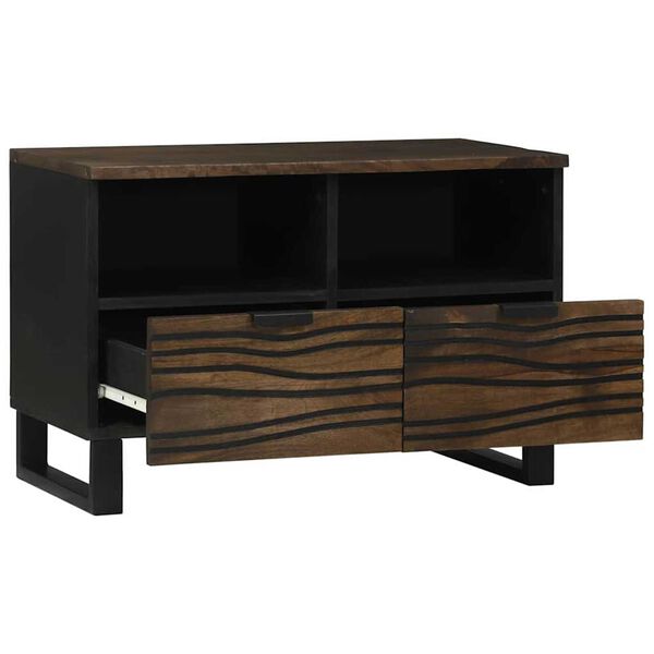 vidaXL Έπιπλο Τηλεόρασης Καφέ 70 x 33 x 46 εκ Μασίφ ξύλο μάνγκο