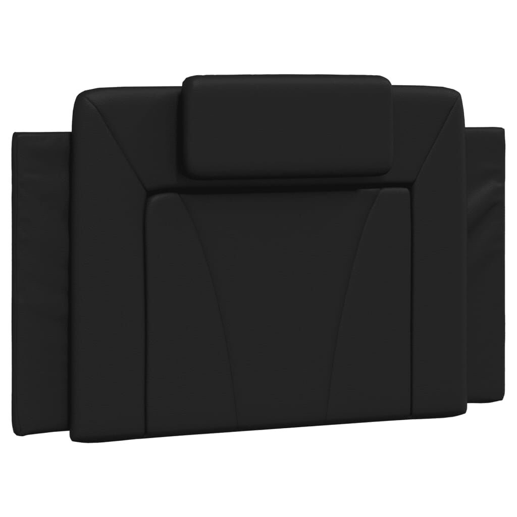 vidaXL Κρεβάτι με Στρώμα Μαύρο 90x190 εκ. από Συνθετικό Δέρμα