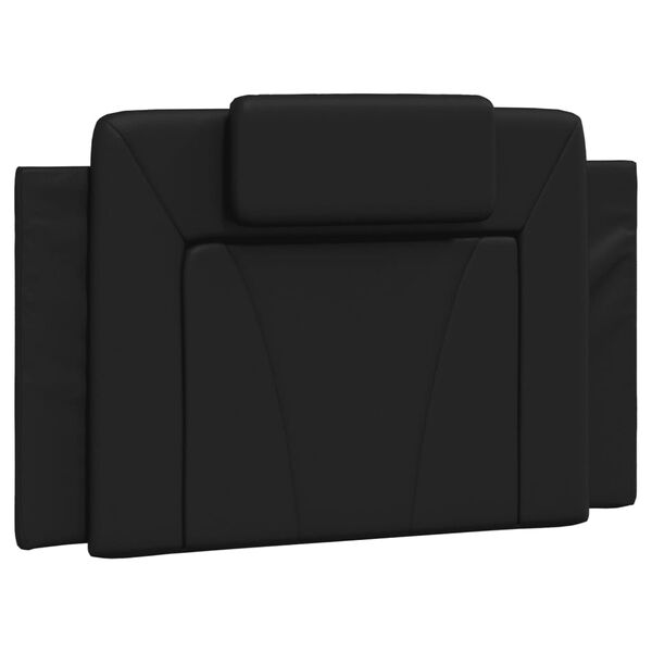 vidaXL Κρεβάτι με Στρώμα Μαύρο 90x190 εκ. από Συνθετικό Δέρμα