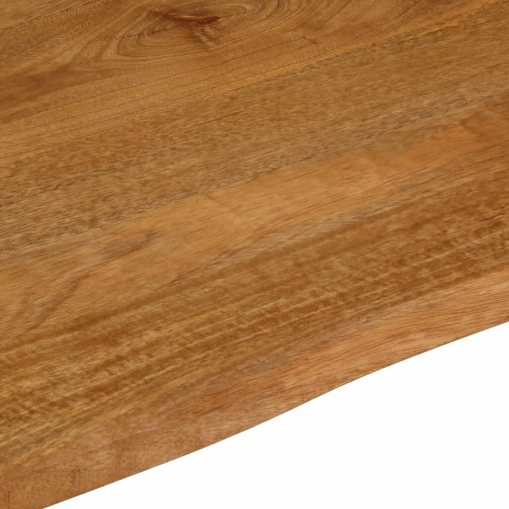 vidaXL Επιφάνεια Τραπεζιού 60x60x2,5 εκ. Live Edge Μασίφ Ξύλο Μάνγκο