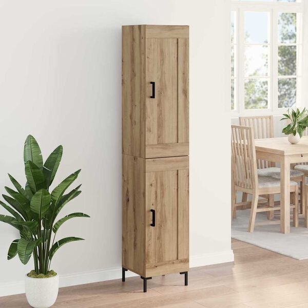 vidaXL Highboard Artisan Oak 34,5 x 34 x 180 &epsilon;&kappa;. &Epsilon;&pi;&epsilon;&xi;&epsilon;&rho;&gamma;&alpha;&sigma;&mu;έ&nu;&omicron; &xi;ύ&lambda;&omicron;
