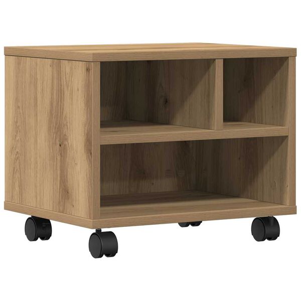 vidaXL Σταντ Εκτυπωτή με αποθήκευση artisan δρυς 41 x 32 x 33.5 εκ.