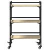 vidaXL Τρόλεϊ Κουζίνας Sonoma Δρυς 50x35x75,5 εκ. Επεξεργασμένο Ξύλο