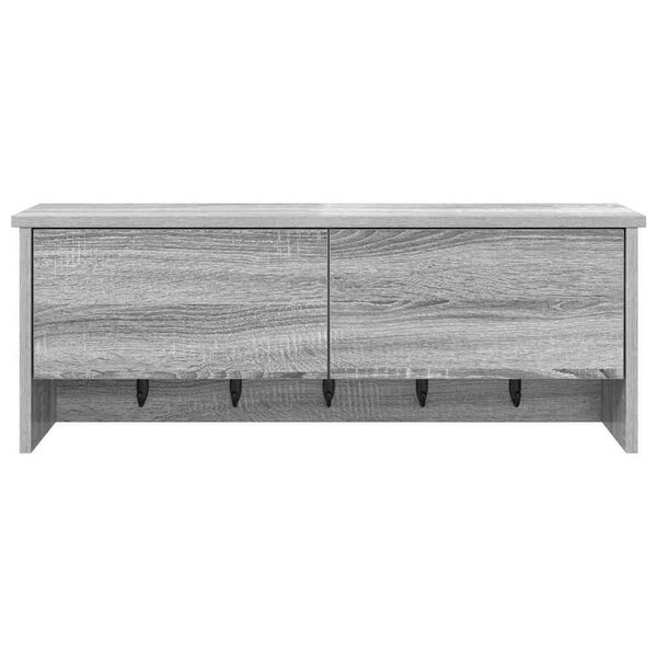 vidaXL Τοίχου Κρεμάστρα Γκρι sonoma 80 x 20 x 30 cm Επεξεργασμένο ξύλο