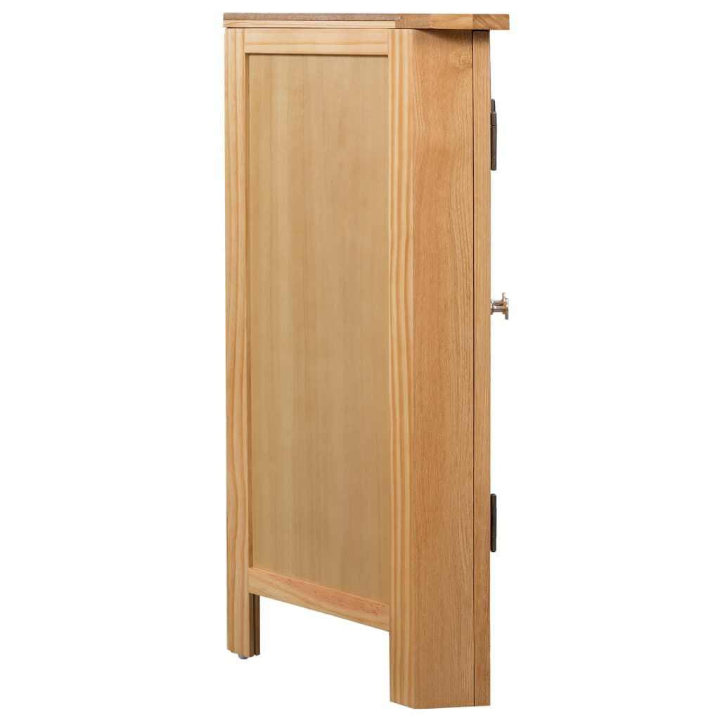 vidaXL Ντουλάπι Γωνιακό 80 x 33,5 x 78 εκ. από Μασίφ Ξύλο Δρυός