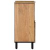 vidaXL Sideboard καφέ 80x33x75 cm μασίφ ξύλο Mango