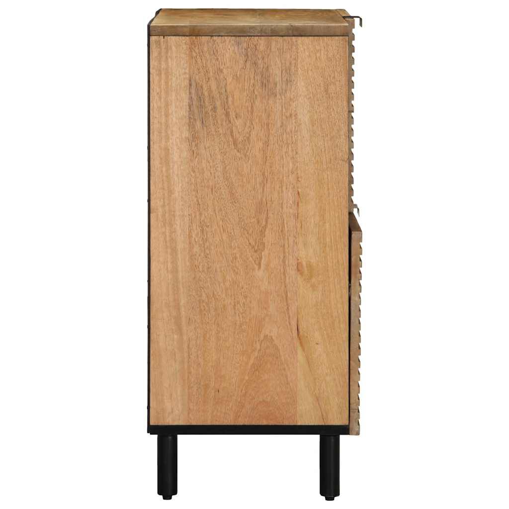 vidaXL Sideboard καφέ 80x33x75 cm μασίφ ξύλο Mango