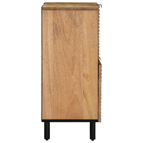 vidaXL Sideboard καφέ 80x33x75 cm μασίφ ξύλο Mango