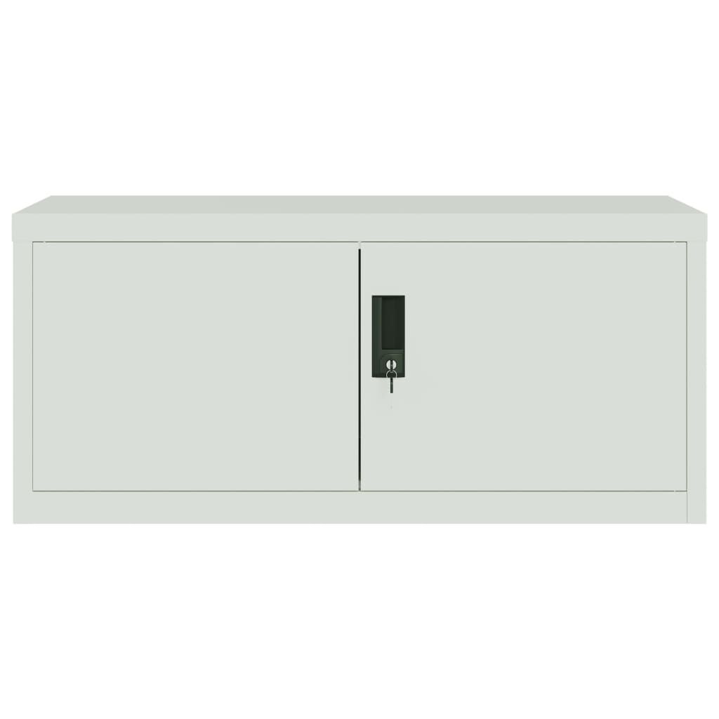 vidaXL Αρχειοθήκη Αν. Γκρι 90 x 40 x 40 εκ. Ατσάλινη