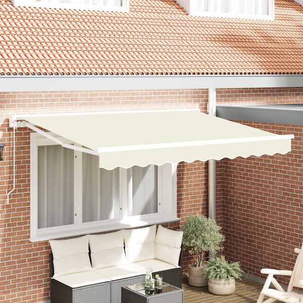 vidaXL Σκηνίτσα Αναδιπλούμενη Κρεμ 250x200 cm