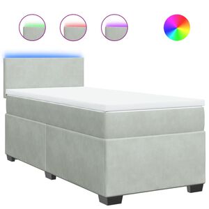 vidaXL &Kappa;&rho;&epsilon;&beta;ά&tau;&iota; Boxspring &mu;&epsilon; &Sigma;&tau;&rho;ώ&mu;&alpha; &Alpha;&nu;&omicron;&iota;&chi;&tau;ό &Gamma;&kappa;&rho;&iota; 80x200 &epsilon;&kappa;. &Beta;&epsilon;&lambda;&omicron;ύ&delta;&iota;&nu;&omicron;