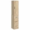 vidaXL &Sigma;έ&tau; &Nu;&tau;&omicron;&upsilon;&lambda;&alpha;&pi;&iota;ώ&nu; 2 pcs Sonoma &Delta;&rho;&upsilon;&sigmaf; 33 x 34,5 x 87 &epsilon;&kappa;.