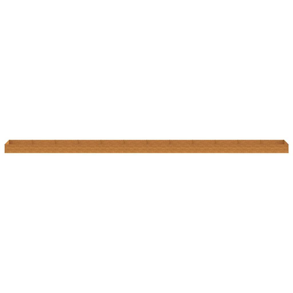 vidaXL Ζαρντινιέρα 1150 x 100 x 36 εκ. από Ατσάλι Σκληρυθέν στον Αέρα