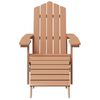 vidaXL Καρέκλες Κήπου Adirondack με Υποπόδιο & Τραπεζάκι Καφέ από HDPE