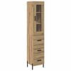 vidaXL Highboard Artisan Oak 34,5 x 34 x 180 &epsilon;&kappa;. &Epsilon;&pi;&epsilon;&xi;&epsilon;&rho;&gamma;&alpha;&sigma;&mu;έ&nu;&omicron; &Xi;ύ&lambda;&omicron;