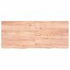 vidaXL Επιφ Τραπεζιού Αν Καφέ 120x50x(2-4)εκ. Επεξ. Μασίφ Ξύλο Δρυός