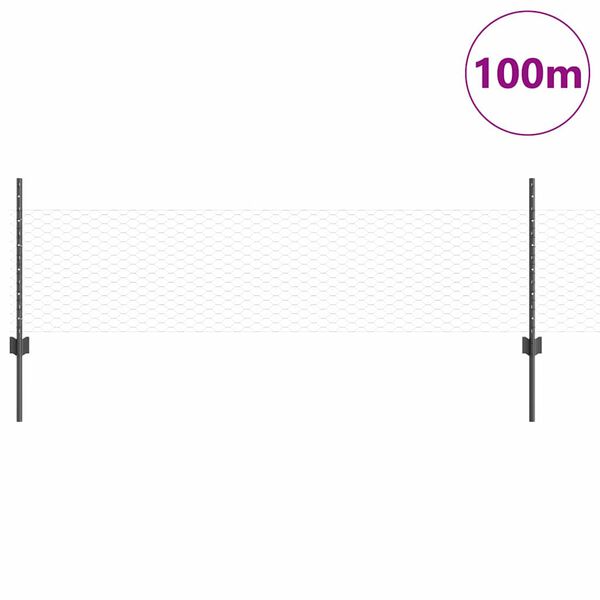 vidaXL &Tau;&epsilon;&nu;&tau;ώ&tau;&omicron; &mu;&epsilon; &sigma;&tau;ή&rho;&iota;&gamma;&mu;&alpha; &Gamma;&kappa;&rho;&iota; 0,5 x 100 &mu; &Chi;ά&lambda;&upsilon;&beta;&alpha;&sigmaf; &kappa;&alpha;&iota; PVC