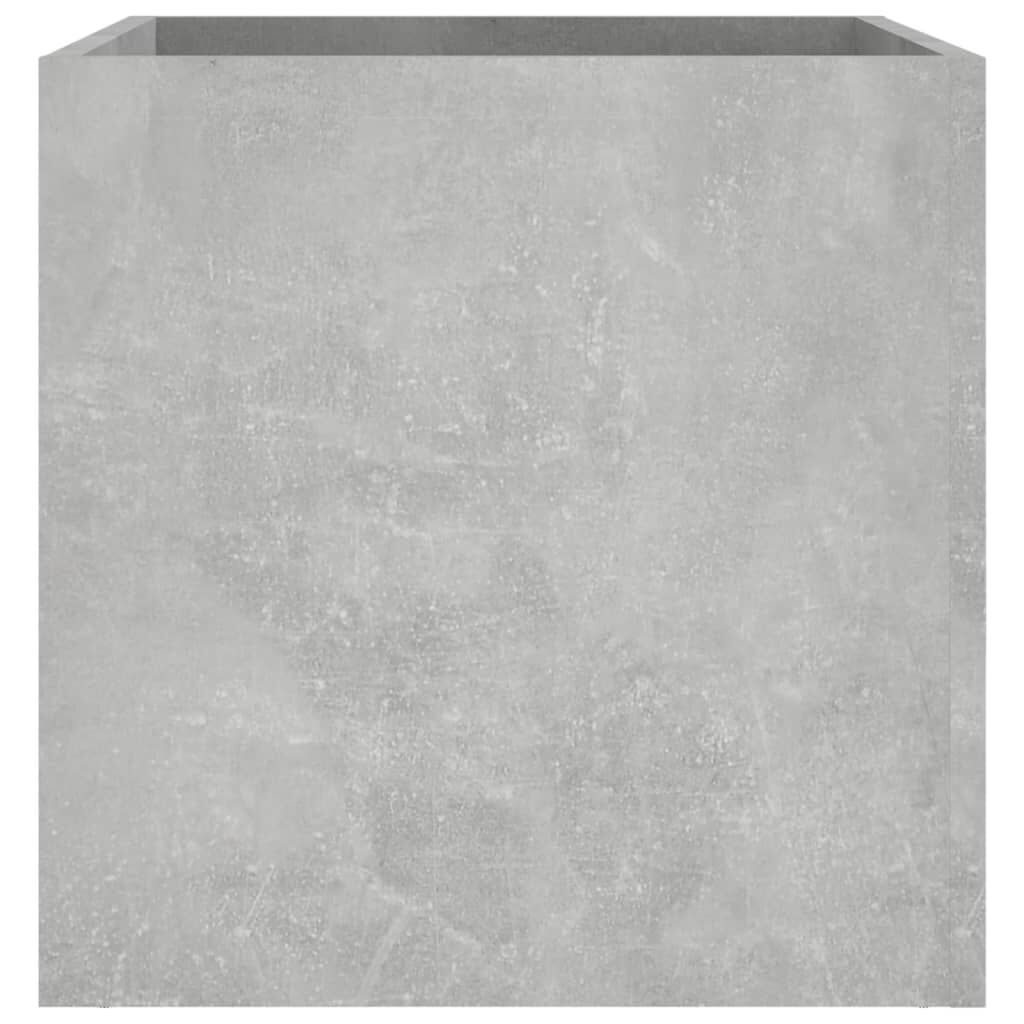 vidaXL Ζαρντινιέρα Γκρι Σκυροδέματος 40x40x40 εκ. Επεξεργασμένο Ξύλο