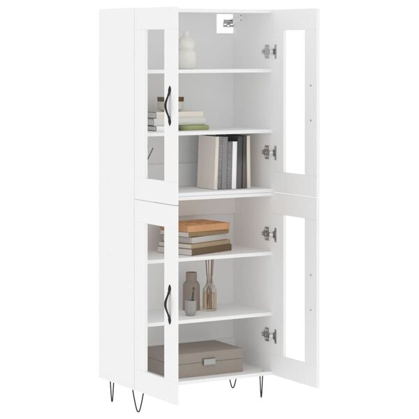 vidaXL Ντουλάπι Λευκό 69,5x34x180 εκ. από Επεξεργασμένο Ξύλο