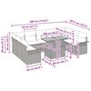 vidaXL Σετ Καναπέ Κήπου με αποθήκευση 10 pcs Μπεζ Πολυ ράταν
