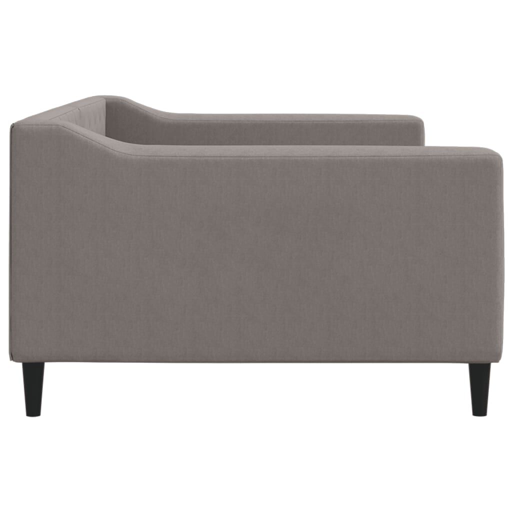 vidaXL Καναπές Κρεβάτι Taupe 100 x 200 εκ. Υφασμάτινος